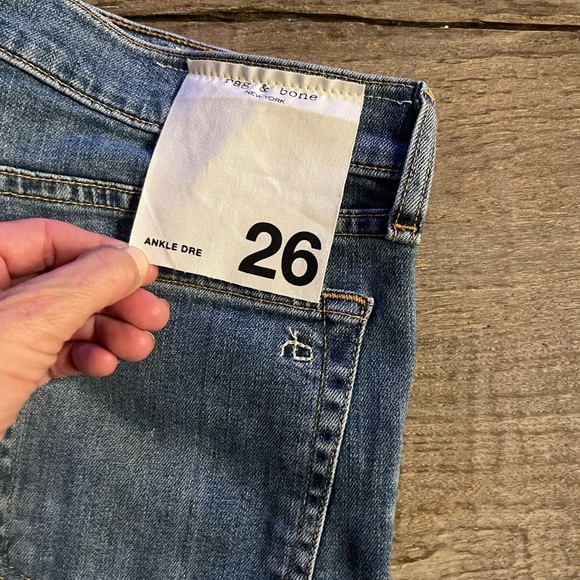 Rag & Bone Ankle Dre Low Rise Slim Boyfriend Jeans. - Picture 9 of 10